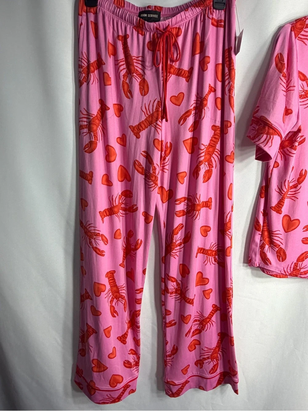 wild fable Pink and Red Lobster Heart Pajama Set for women’s size S new W tags